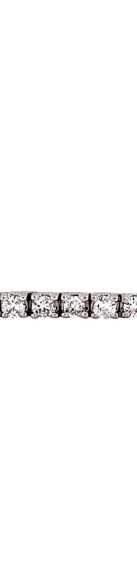 Vintage 14K White Gold Tennis Bracelet with Diamond 17.5 cm